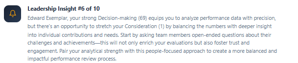 AI coaching - next step recommendation 3
