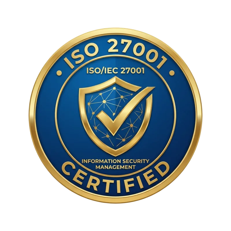 ISO 27001
Certified