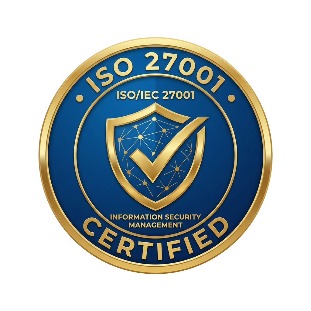 ISO 27001
Certified