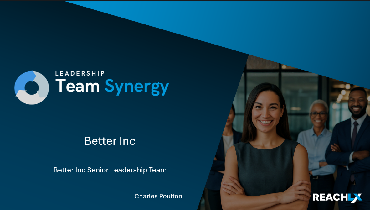 Leadership Team Synergy workshop slide